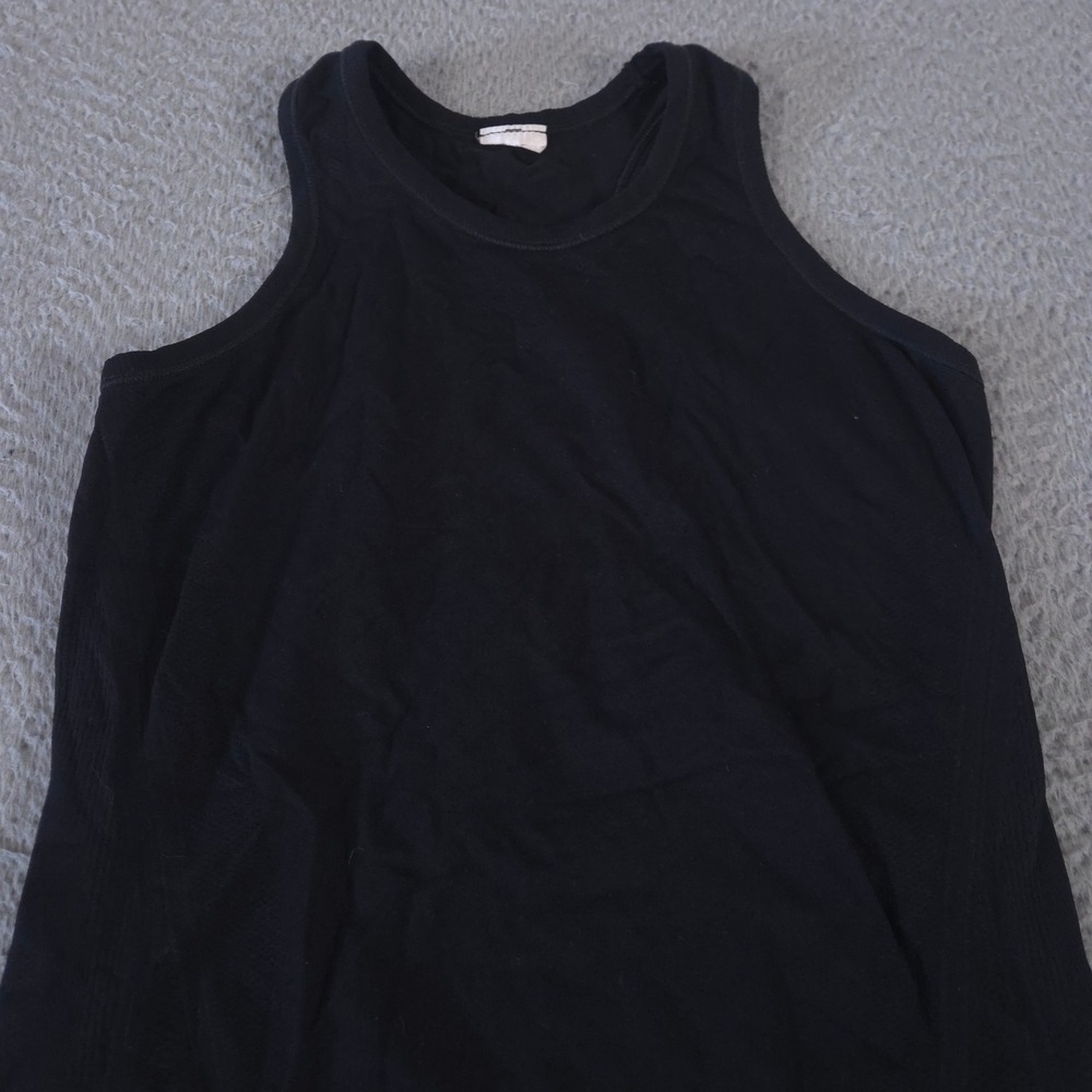 Athleta Top Women XS Black Move With Ease Tank Seamless Racerback Workout Active